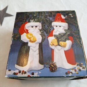 1992‎ Vintage Boston Warehouse Christmas Santa Salt & Pepper Shakers Santa